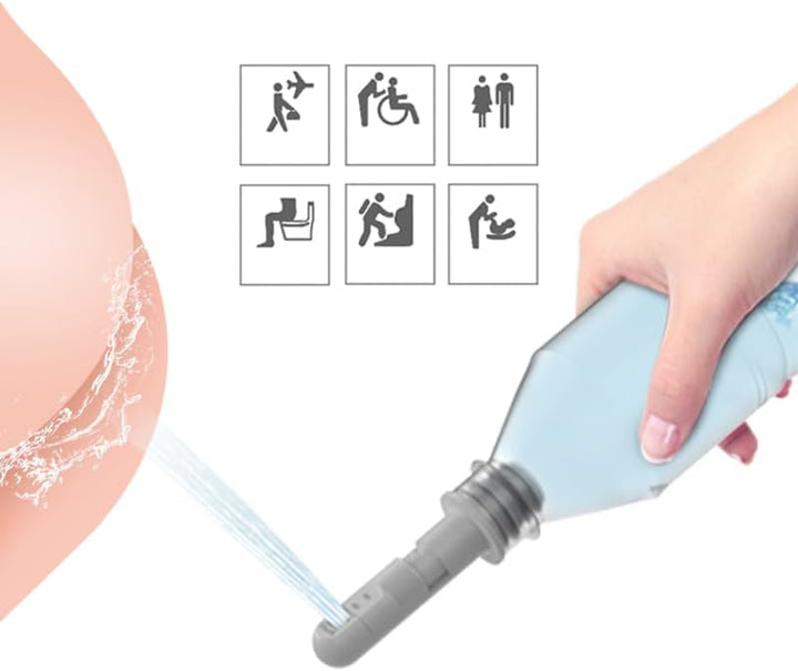 Portable Bidet, Reise Bidet, 3pcs Tragbares Bidet Handbrause für Toilette Outdoor, Camping Flasche S