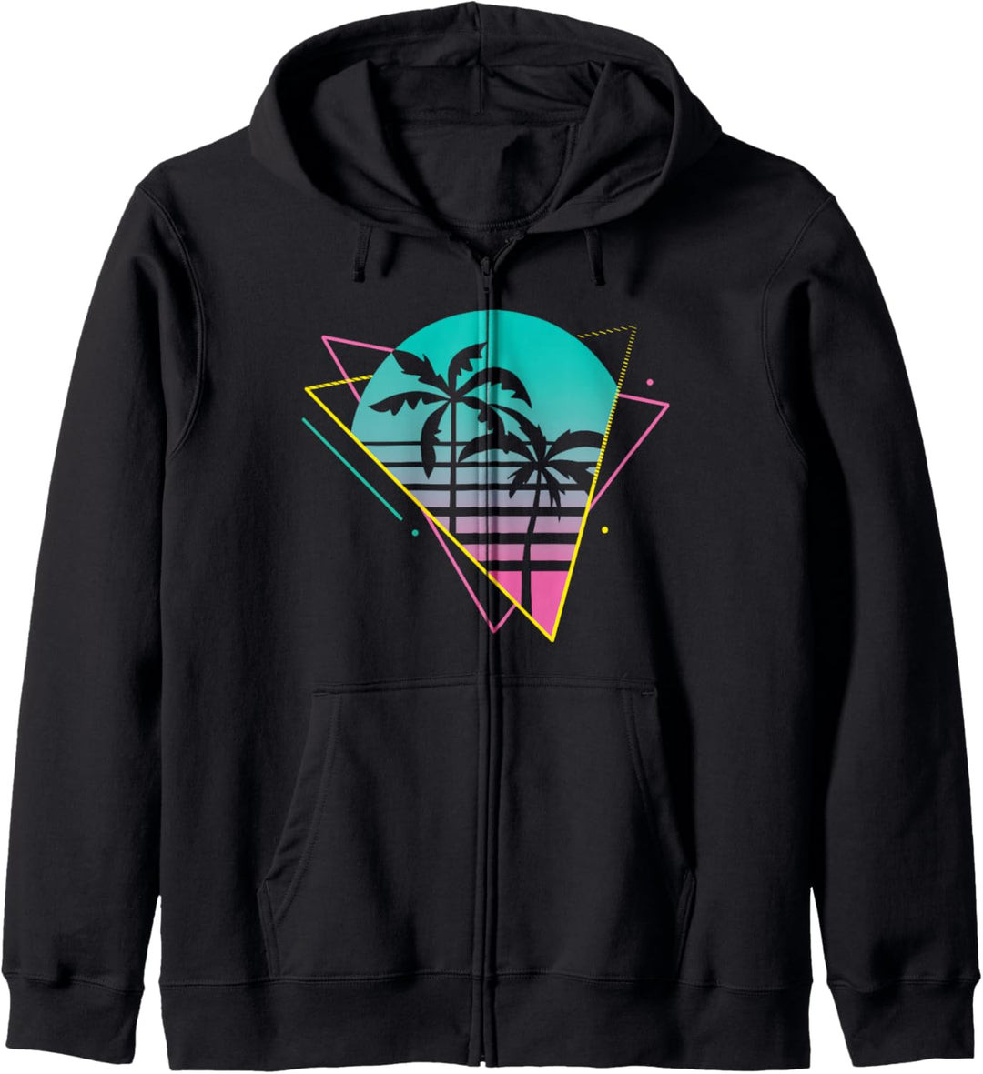 Vaporwave 80s 90s Retro Design - Retrowave Palm Trees Kapuzenjacke