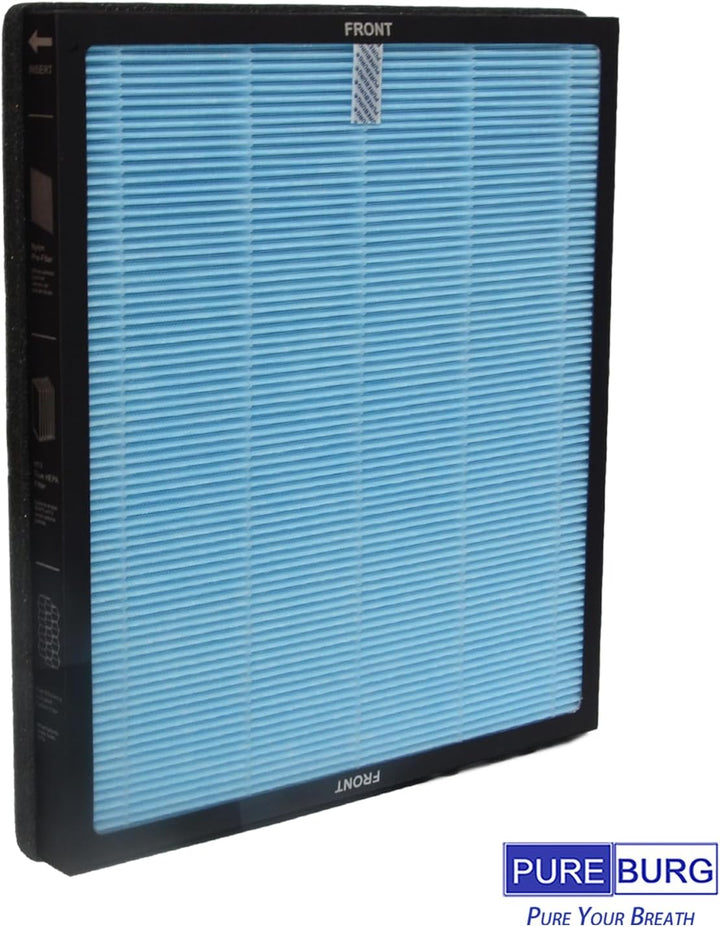 PUREBURG Ersatzfilter kompatibel mit Airtok AP2301 AP2301W Luftreinigern, 2er-Pack, H13 HEPA-Aktivko