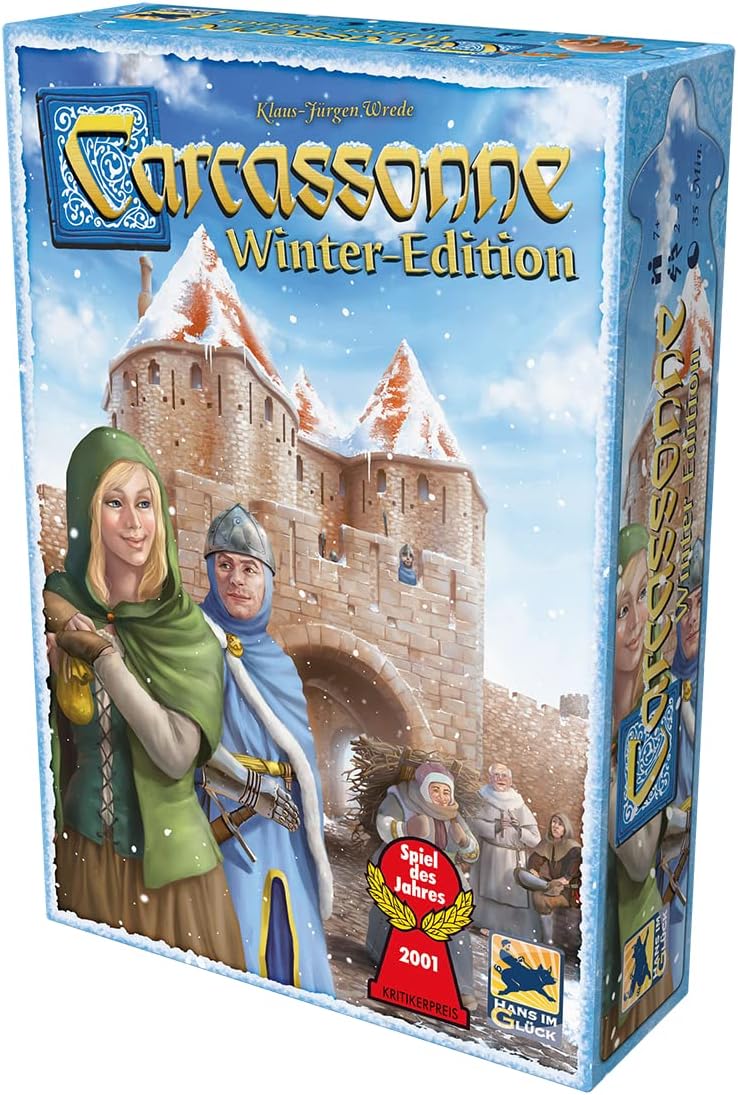 Hans im Glück | Carcassonne Winter-Edition | Familienspiel | Brettspiel | 2-5 Spieler | Ab 7+ Jahren