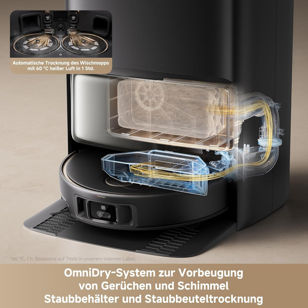 Mova V50 Ultra Complete Saugroboter mit Wischfunktion 24.000 Pa, 6cm Hindernisüberwindung, Liftable