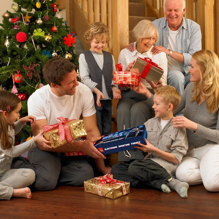 Lehoo Castle Nerf Zielscheibe, Nerf Zielscheibe Elektrisch mit Taktische Weste, 4 Ziele Auto-Reset Z