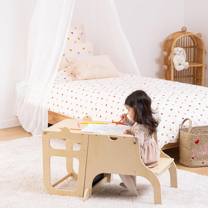 Atmosphera Alba 3-in-1 Beobachtungsturm für Kinder, Holz, 91 cm