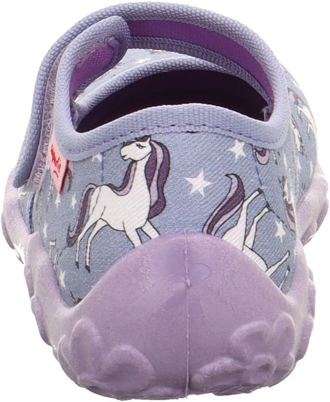 Superfit Jungen Mädchen Bonny Hausschuh 23 EU Blau Mehrfarbig 8080, 23 EU Blau Mehrfarbig 8080