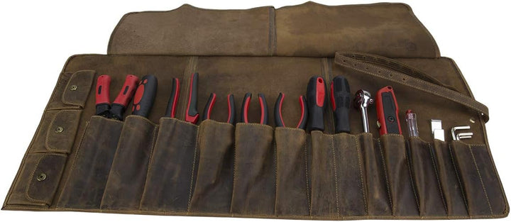 Greenburry Vintage Biker Werkzeugrolle Leder 73 cm