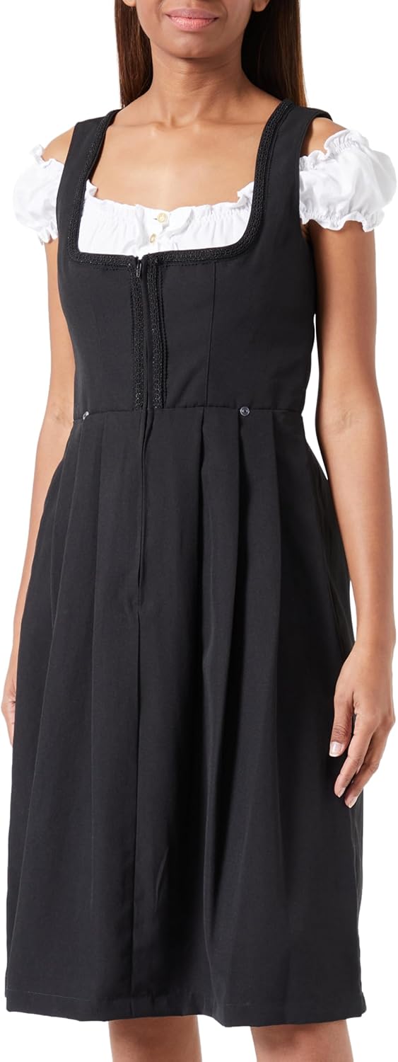 Stockerpoint Damen Dirndl Zita Kleid für besondere Anlässe schwarz, 54 40 Schwarz, 40 Schwarz
