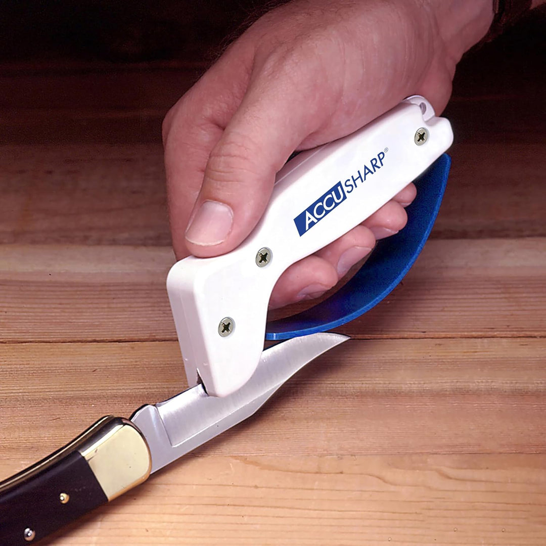 AccuSharp Messerschärfer, Blau/Weiss, ACCU-001W, Blau/Weiss