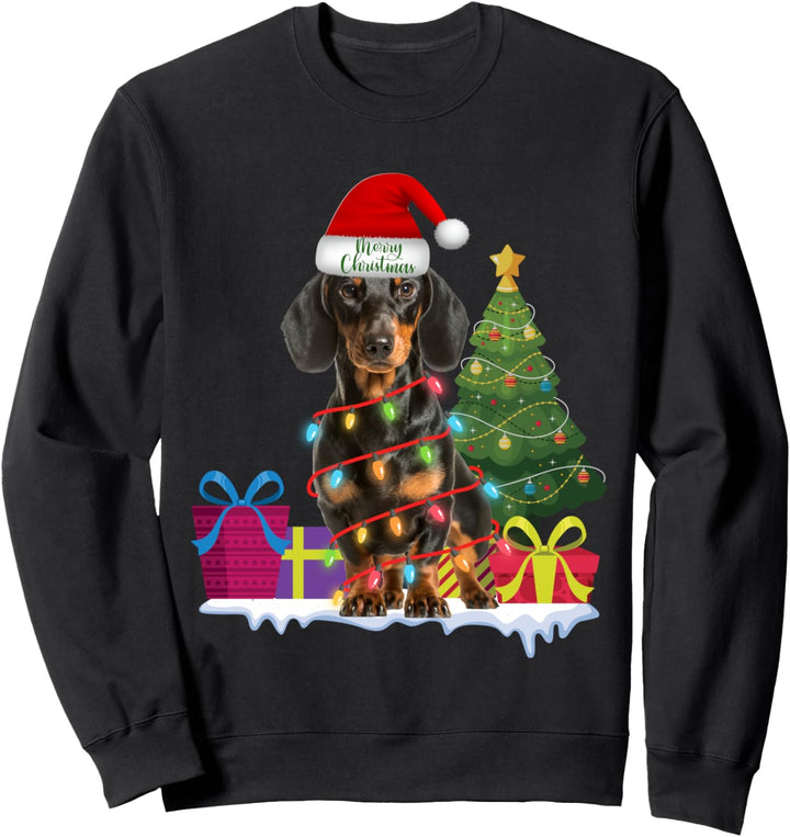 Dackel Dackel Wiener Hund hässlich Weihnachten Pullover Teckels Sweatshirt