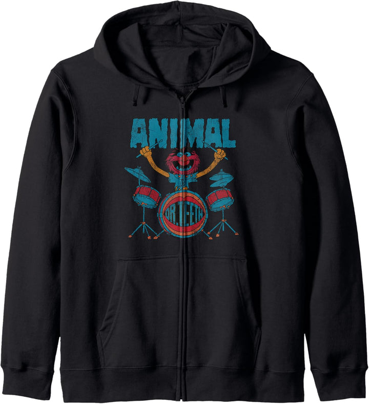 Disney The Muppets Animal Dr Teeth & Electric Mayhem Vintage Kapuzenjacke