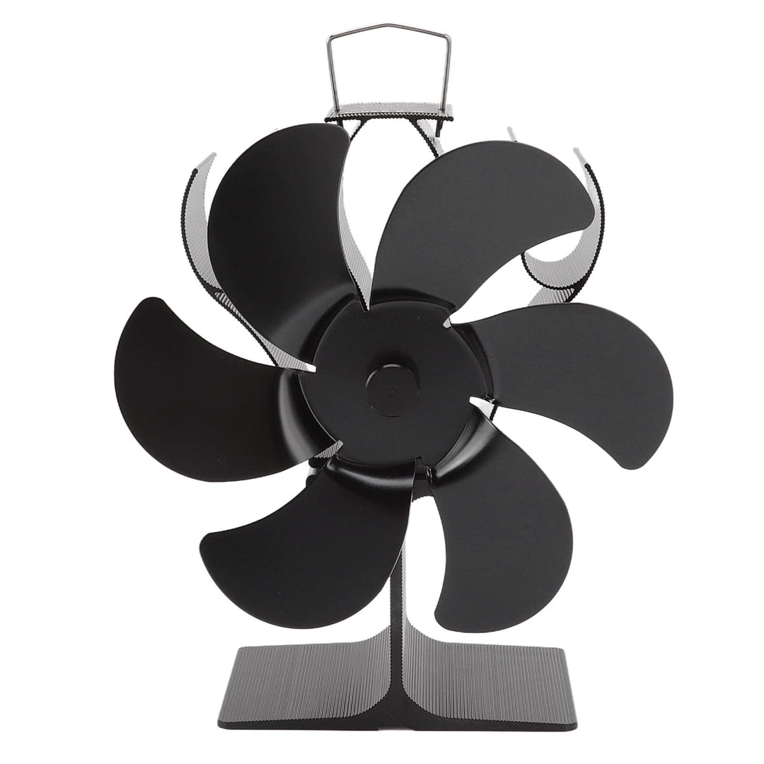 Wakects Ofenventilator für Kamin, 6 Flügel, Kaminventilator, selbststartender Ofenventilator, kein S