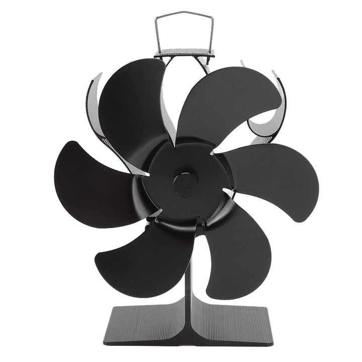Wakects Ofenventilator für Kamin, 6 Flügel, Kaminventilator, selbststartender Ofenventilator, kein S