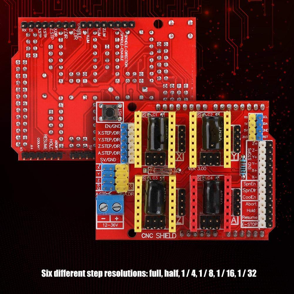 CNC Engraver Shield Expansion Board + drv8825 Schrittmotor, Kühlkörper für V3 Gravieren, Zubehör für