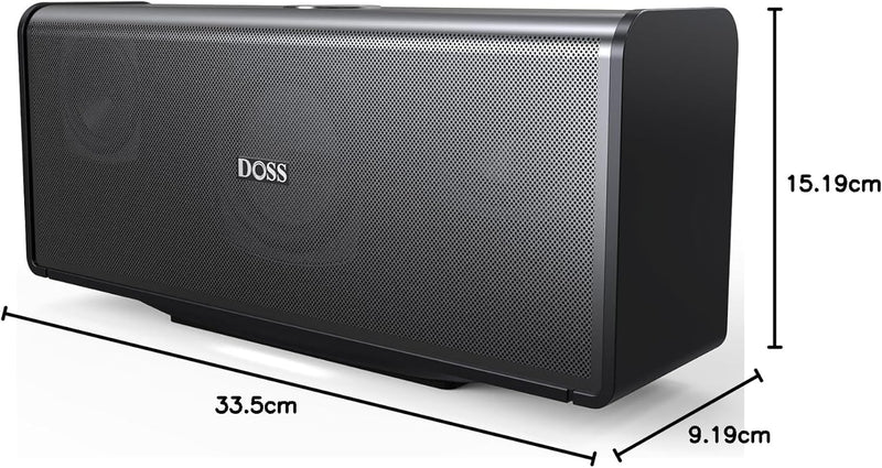 DOSS SoundBox XL Ultra Bluetooth-Lautsprecher, Musikbox mit 2.1-Kanal, 80W intensivem Bass, Bluetoot