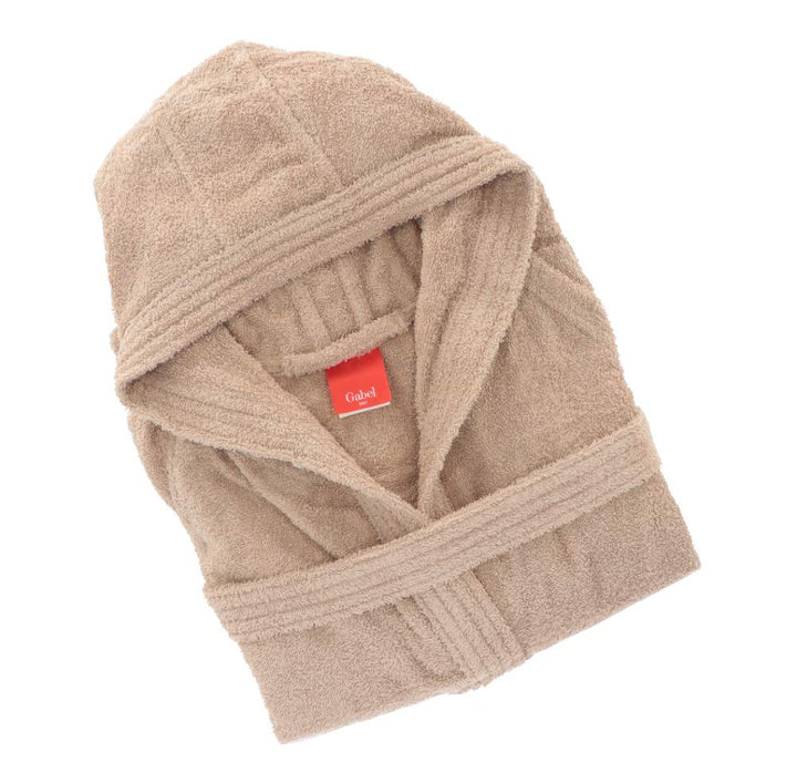 Gabel 09100 109 Erwachsene Bademantel, 100% Baumwolle 1x1x1 cm beige, Beige