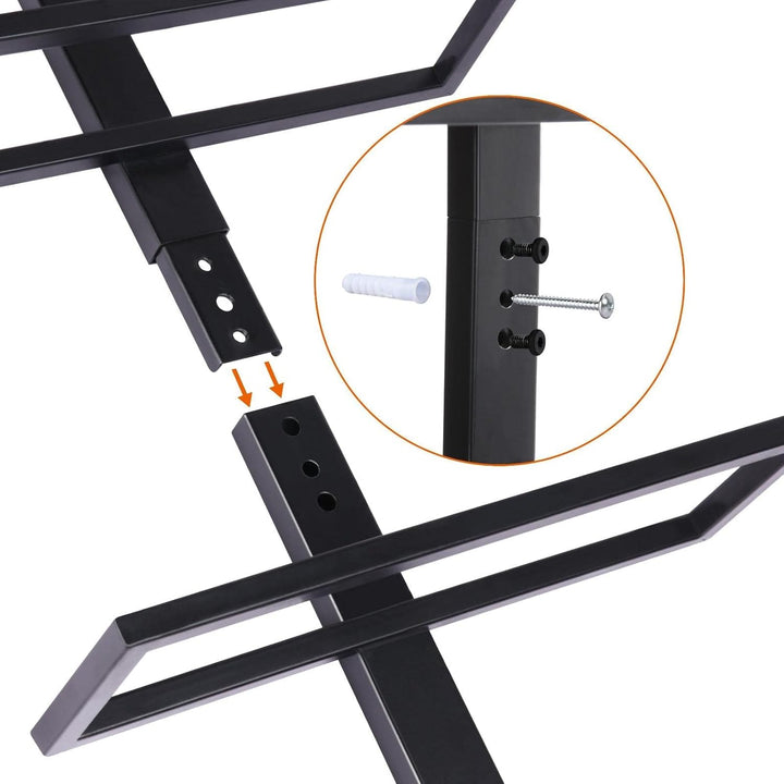 Yaheetech Weinregal Flaschenhalter Flaschenregal Aufbewahrungsregal für die Wand aus Metall 10 Flasc