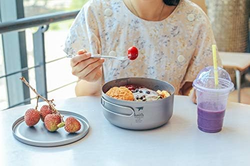 Keith Titanium Lunchbox – Premium Reines Titan, Leichte & Langlebige Erwachsenen-Lunchbox für Männer