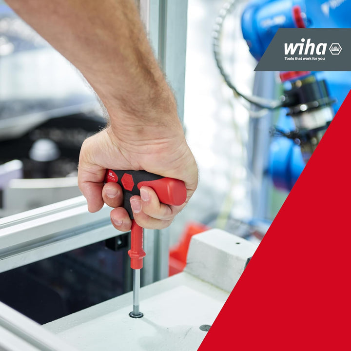 Wiha einstellbarer Drehmoment-Schraubendreher mit Quergriff TorqueVario®-S Tplus 5-14 Nm, hörbares K