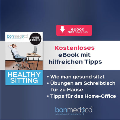 bonmedico Sitzkissen orthopädisch - Memory Foam Gel Steissbeinkissen - Ergonomisches Sitzkissen für