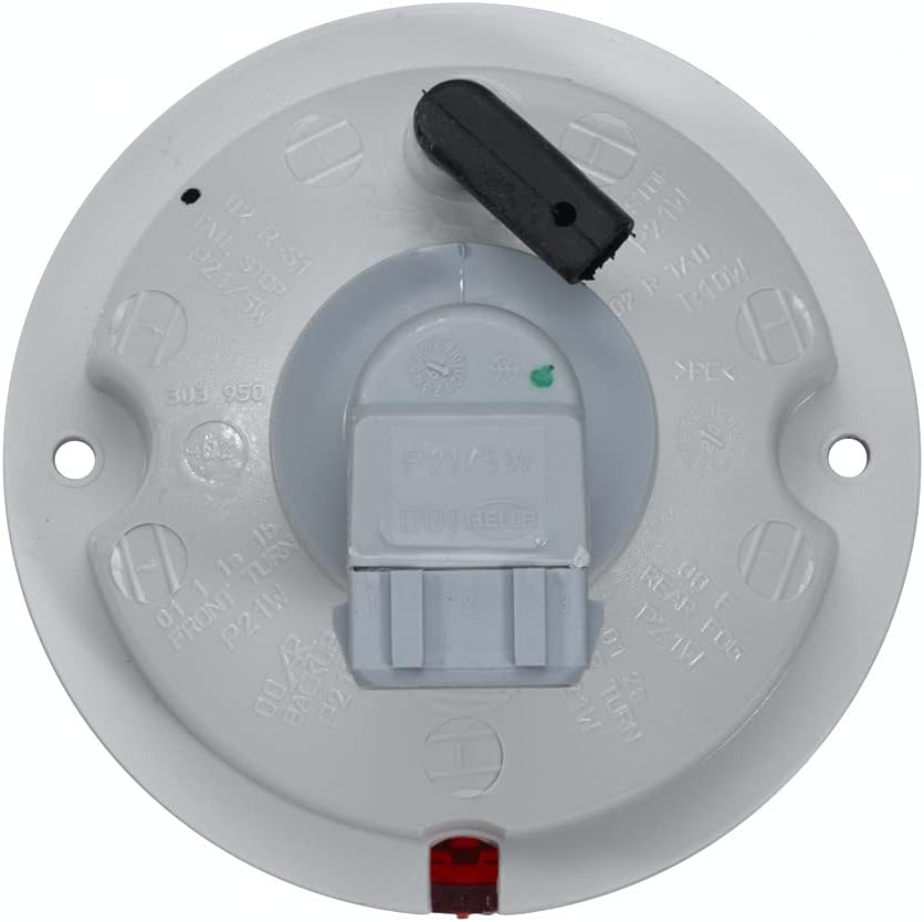 HELLA Rückleuchte - Glühlampe - 12V - Einbau - CCC/ECE - Lichtscheibenfarbe: rot - Stecker: Flachste