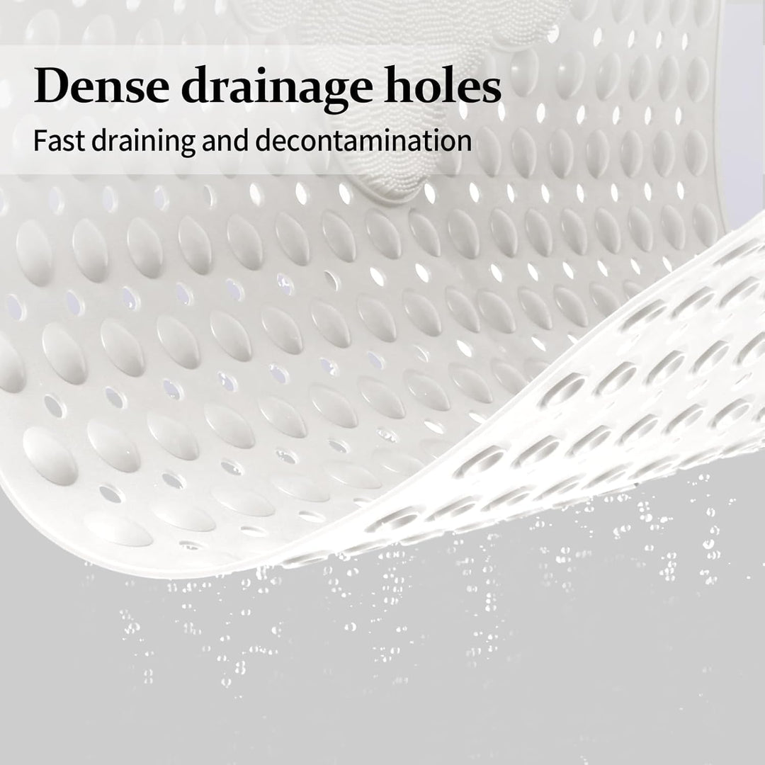 Duschmatte rutschfest 80x80cm,Antirutschmatte Dusche mit Ablauflöchern,Duscheinlage rutschfest mit S