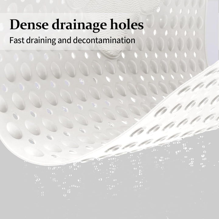 Duschmatte rutschfest 80x80cm,Antirutschmatte Dusche mit Ablauflöchern,Duscheinlage rutschfest mit S