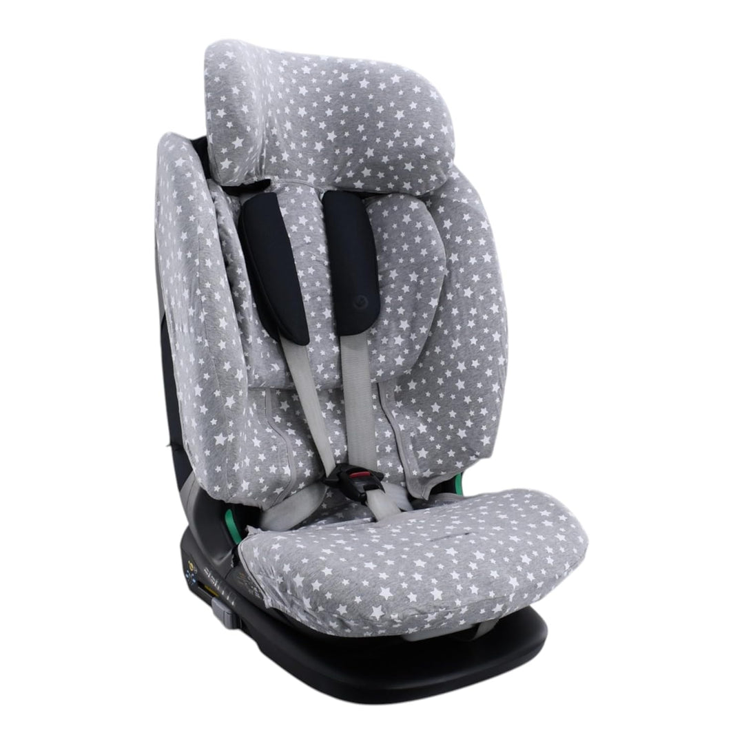 JYOKO Kids Bezug kompatibel mit Bebeconfort, Maxi Cosi Titan Pro, aus Baumwolle (White Star) Titan P