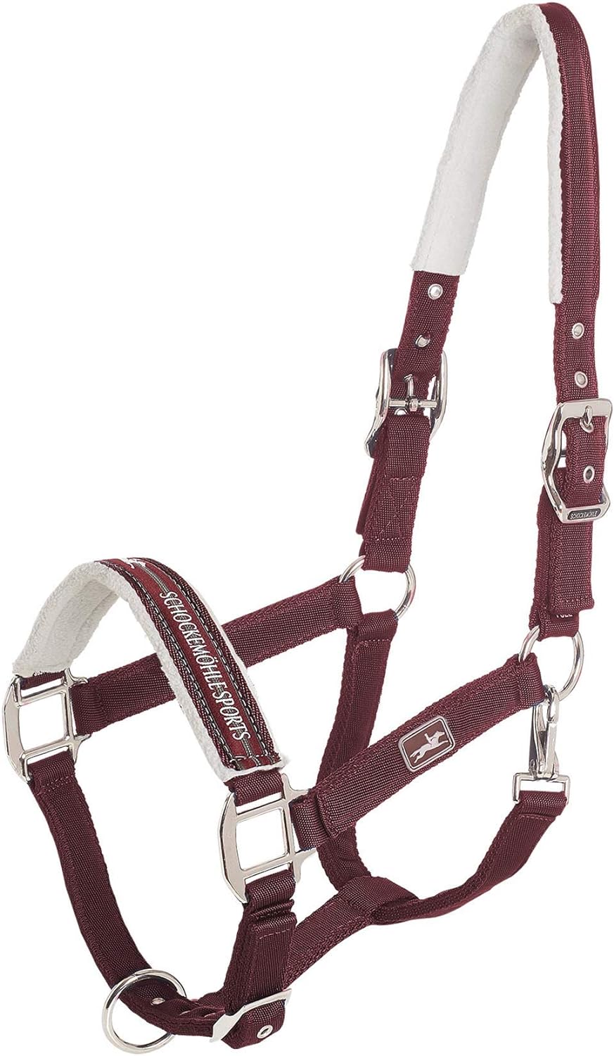 Schockemöhle Memphis Head Collar Burgundy Pony, Burgundy Pony