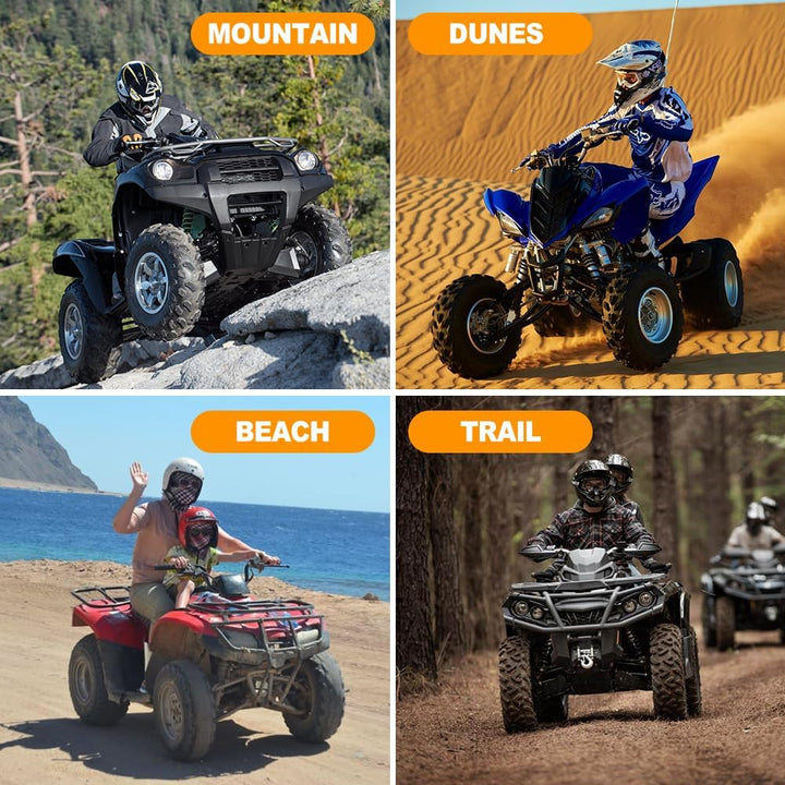 Neverland ATV-Abdeckung, wasserdicht, strapazierfähig, 300D-Gewebe, Allwetterschutz, mit reflektiere