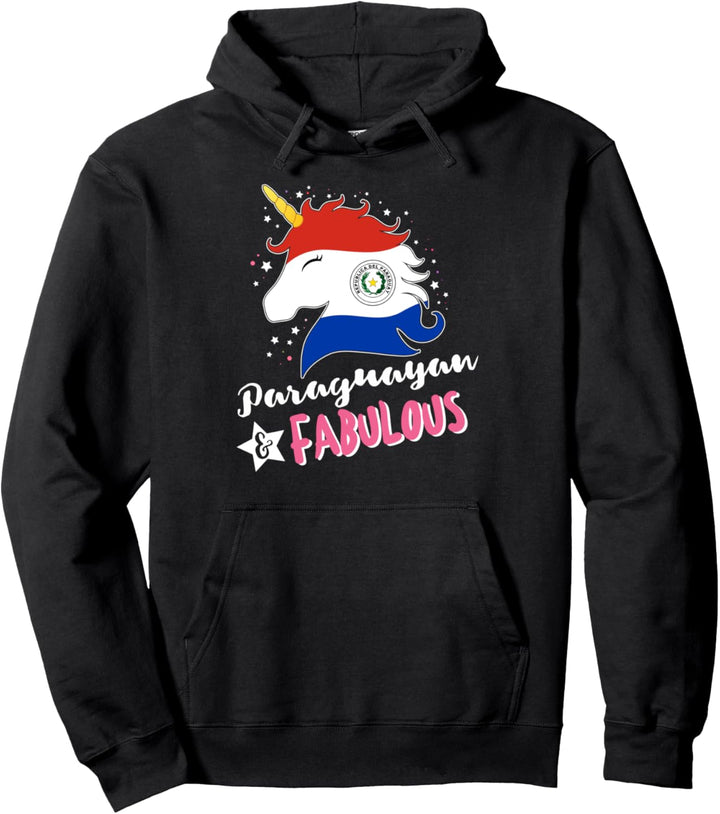 Paraguayisches Einhorn Flagge von Paraguay Pullover Hoodie