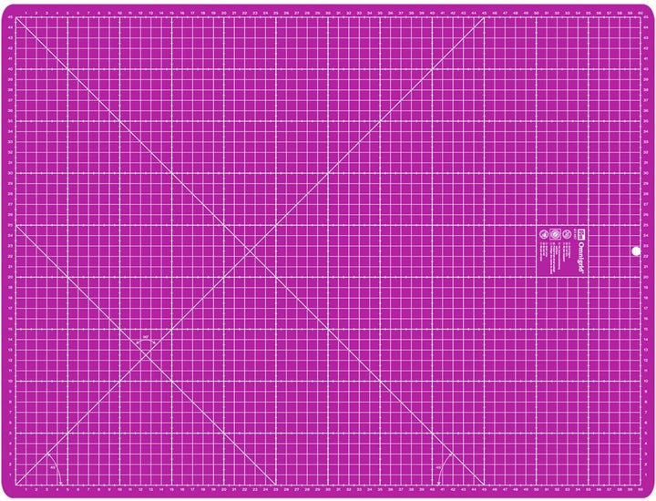 Prym Schneideunterlage 45 x 60 cm cm/inch pink, Kunststoff, 60 x 45 x 0.2 cm