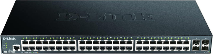 D-Link DGS-1250-52X/E, 52-Port Layer 2/3 Smart Managed Gigabit Switch (48x BaseT Port, 4 x 10G SFP+