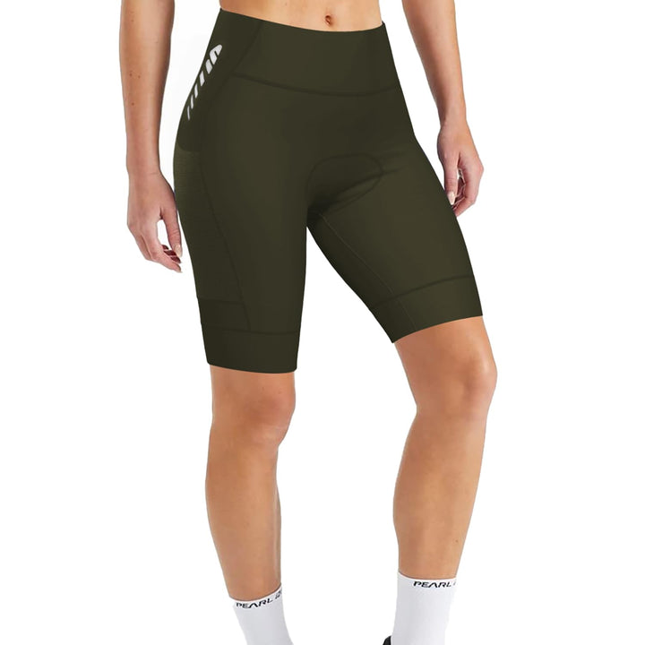Lo.gas Radlerhose Damen Gepolstert,Fahrradhose Damen Radhose Kurze High Waist Elastische Radshorts A