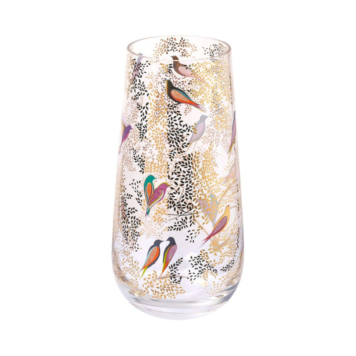 Sara Miller SM79259-XD Portmeirion Mittelgrosse Vase Chelsea Collection Vogel im Baum, Porzellan Ein