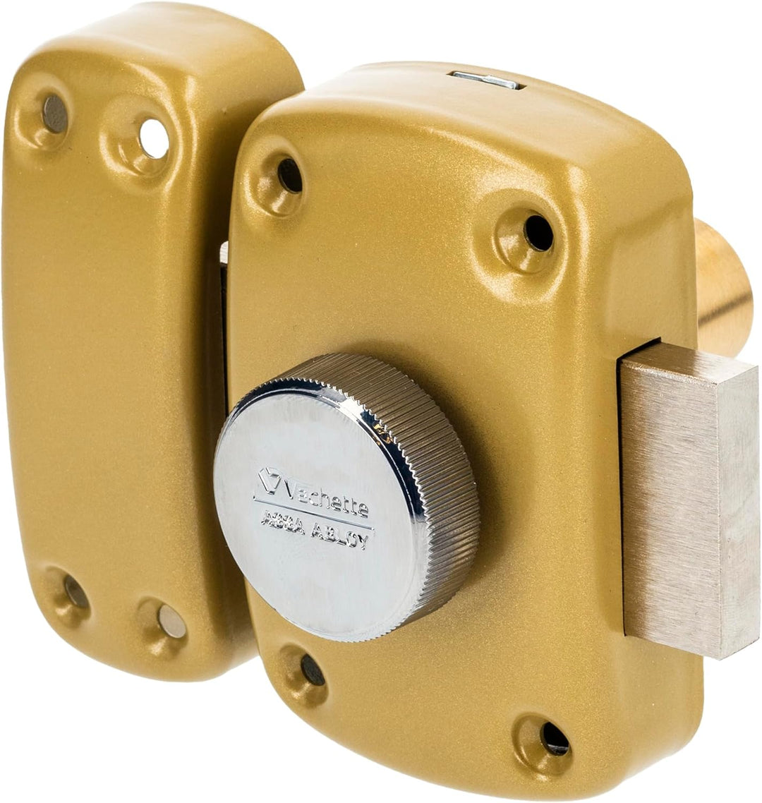 Vachette - Verrou de sureté bouton et cylindre série Cyclop - 40 mm bronze Vachette 1 x Schloss 40mm