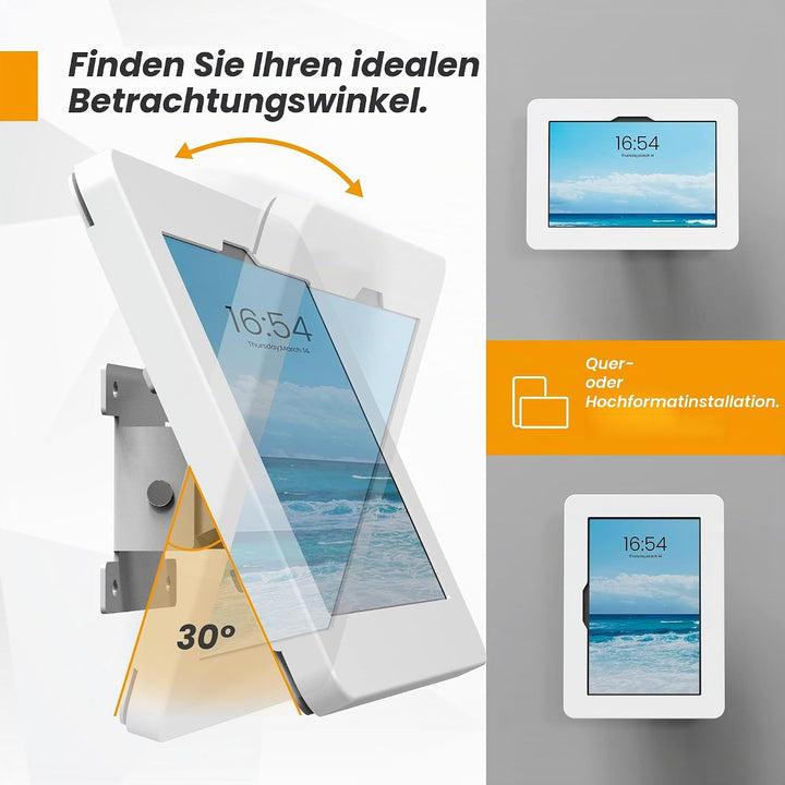 Wandhalterung abschliessbar schlüssel kompatibel mit Samsung Galaxy TAB A8 10,5 Zoll, Metall Tablet