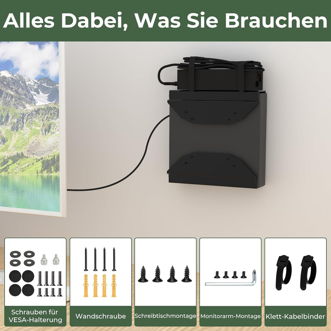 Mini PC Halterung für Lenovo, Wand/VESA/Untertisch/Halterung für Monitorarme Lenovo ThinkCentre M600