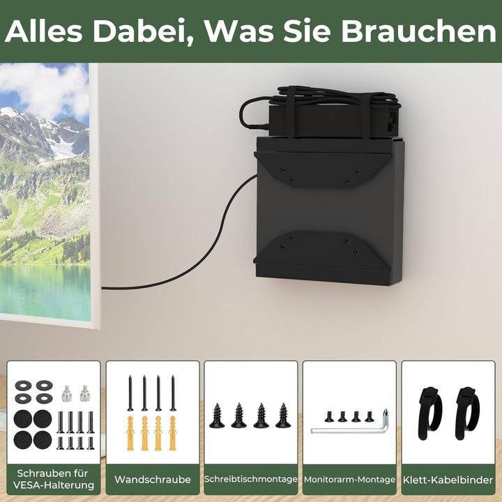 Mini PC Halterung für Lenovo, Wand/VESA/Untertisch/Halterung für Monitorarme Lenovo ThinkCentre M600