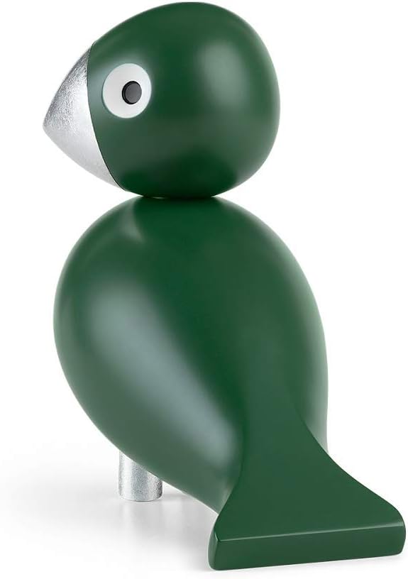 Kay Bojesen Georg Singvogel Figuren 15.5 cm Singvögel Weihnachtsdekoration, grün 15,5cm Grün/Silber,