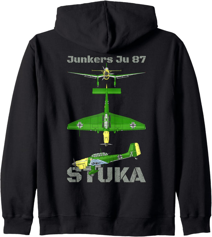 Junkers Ju 87 Stuka Deutsches WW2 Sturzkampfflugzeug Kapuzenjacke