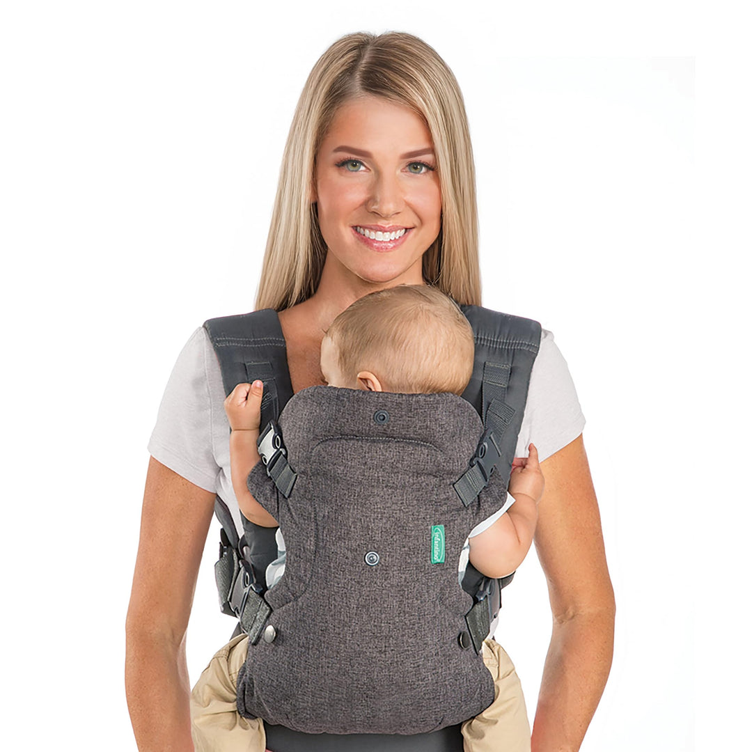 Infantino Flip Advanced 4-in-1 Babytrage – Ergonomische Babytrage mit 4 Tragepositionen – Für Säugli