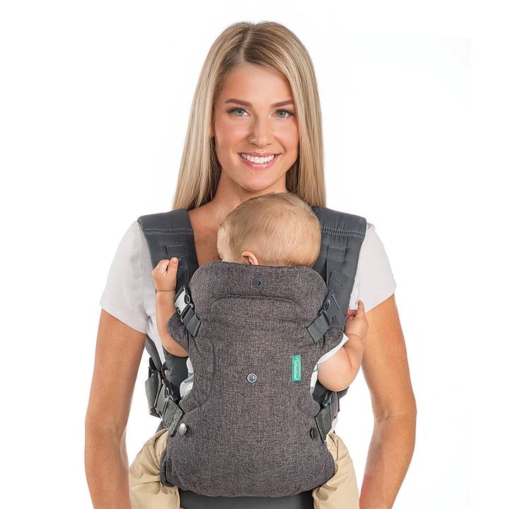 Infantino Flip Advanced 4-in-1 Babytrage – Ergonomische Babytrage mit 4 Tragepositionen – Für Säugli