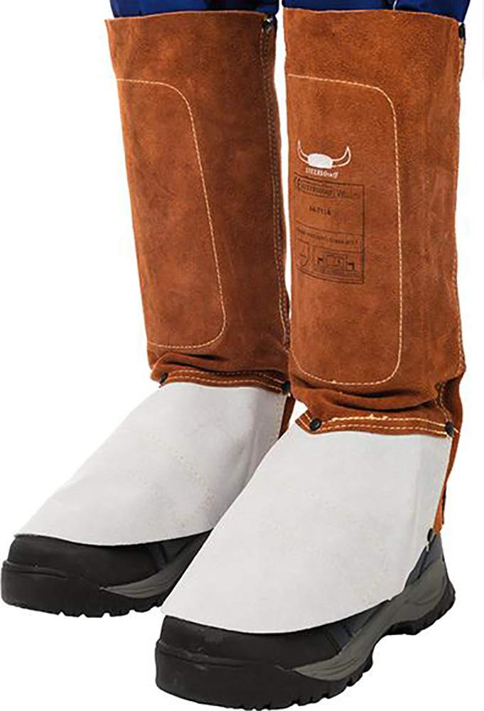 Weldas 44-7114 Schweissergamasche Chromspaltleder 1 Paar