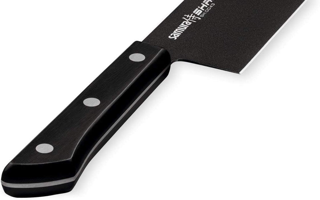 SAMURA Shadow Nakiri - Gemüsemesser 6.7"/170 mm. Härte 59 HRC AUS-8 (Japan) mit Antihaftbeschichtung