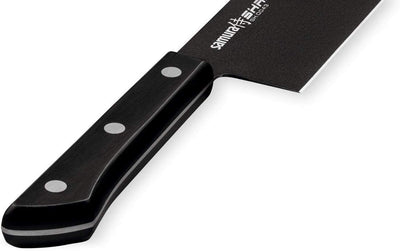 SAMURA Shadow Nakiri - Gemüsemesser 6.7"/170 mm. Härte 59 HRC AUS-8 (Japan) mit Antihaftbeschichtung