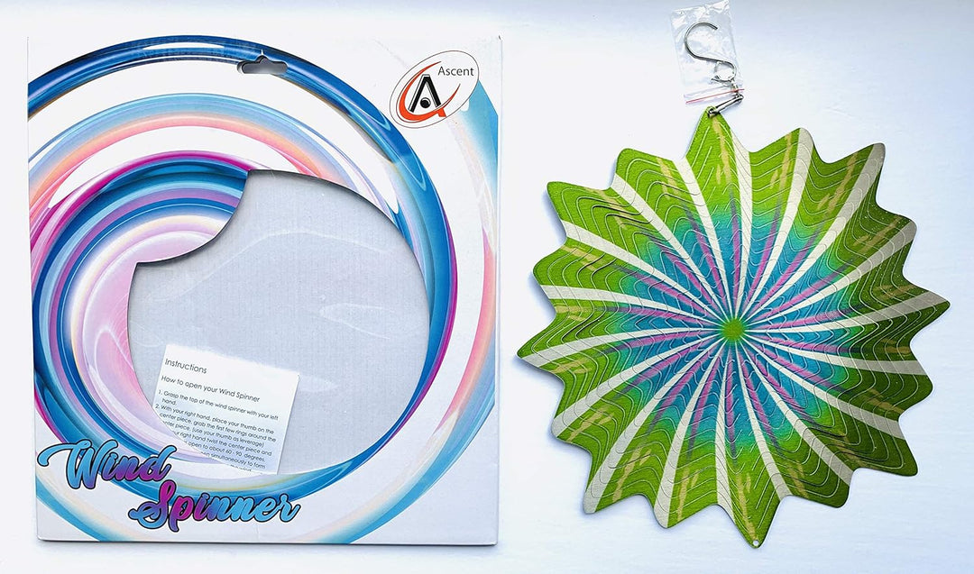 Dundee Deco W1010 Windspiel in Geschenkbox – 3D-Hängende Innen- und Aussendekoration – Mandala – Del
