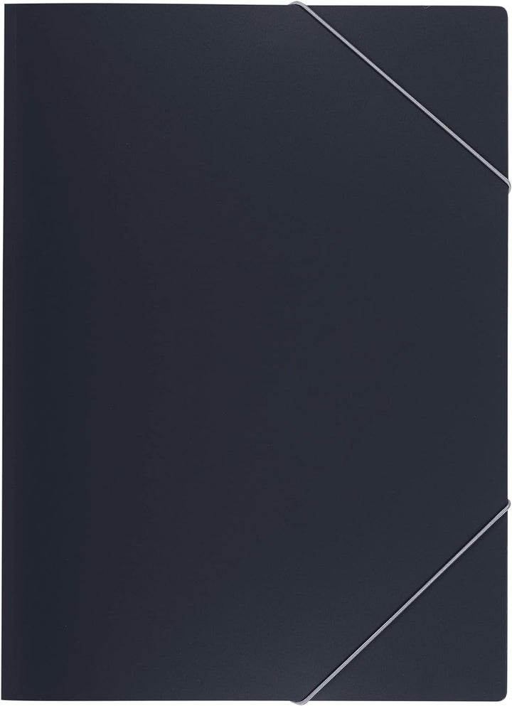 Oxford Eckspanner-Mappe, aus PP-Kunststoff, anthrazit, 10er Pack anthrazit Eckspanner Kunststoff, an