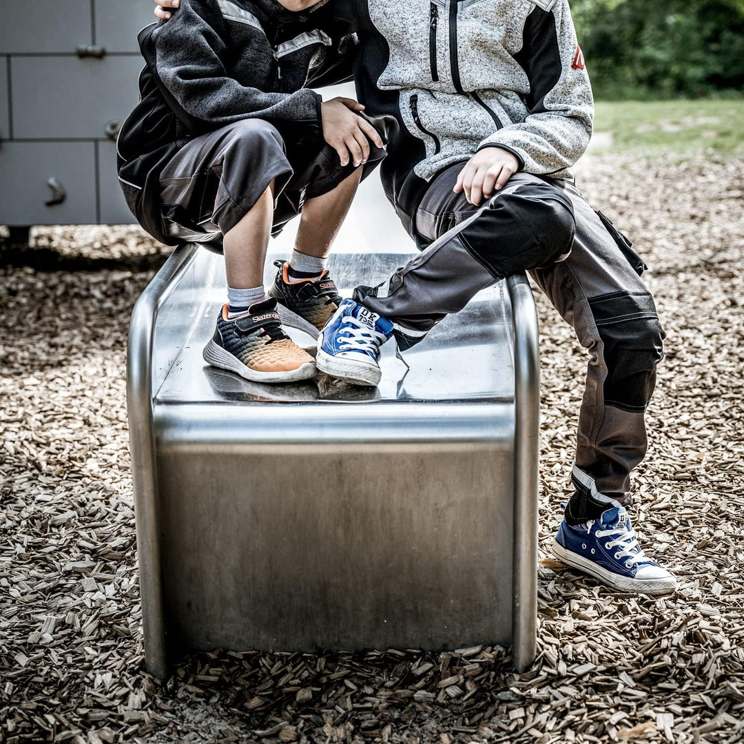 Nitras MOTION TEX KIDS 7190 Kinder-Strick-Softshelljacke - Softshell-Strickjacke mit Reflexelementen