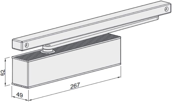ECO-Schulte Der ECO Newton TS-51 B Schliesskraft 1-4 nach EN ist ein hochwertiger Türschliesser Oben