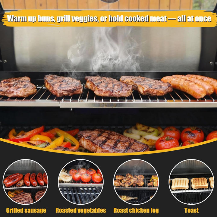 GFTIME 50-89cm Universal Warmhalterost Verstellbar für Enders Kansas II Pro, Burnhard, RÖSLE VIDERO,