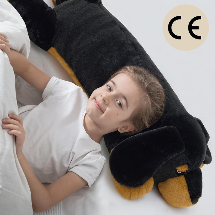 MorisMos 100cm lang dackel Hund Kuscheltier XXL, gross Plüschhund stofftier plüschtier, Kinder Gesch